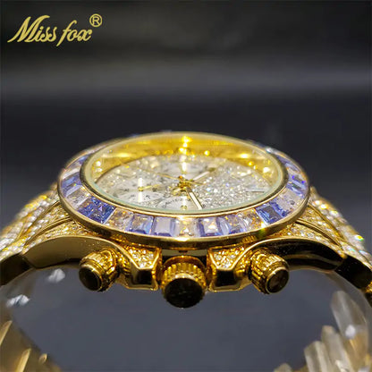 OMNI™ Waterproof Stainless Steel Luxury Gold Men's Watch