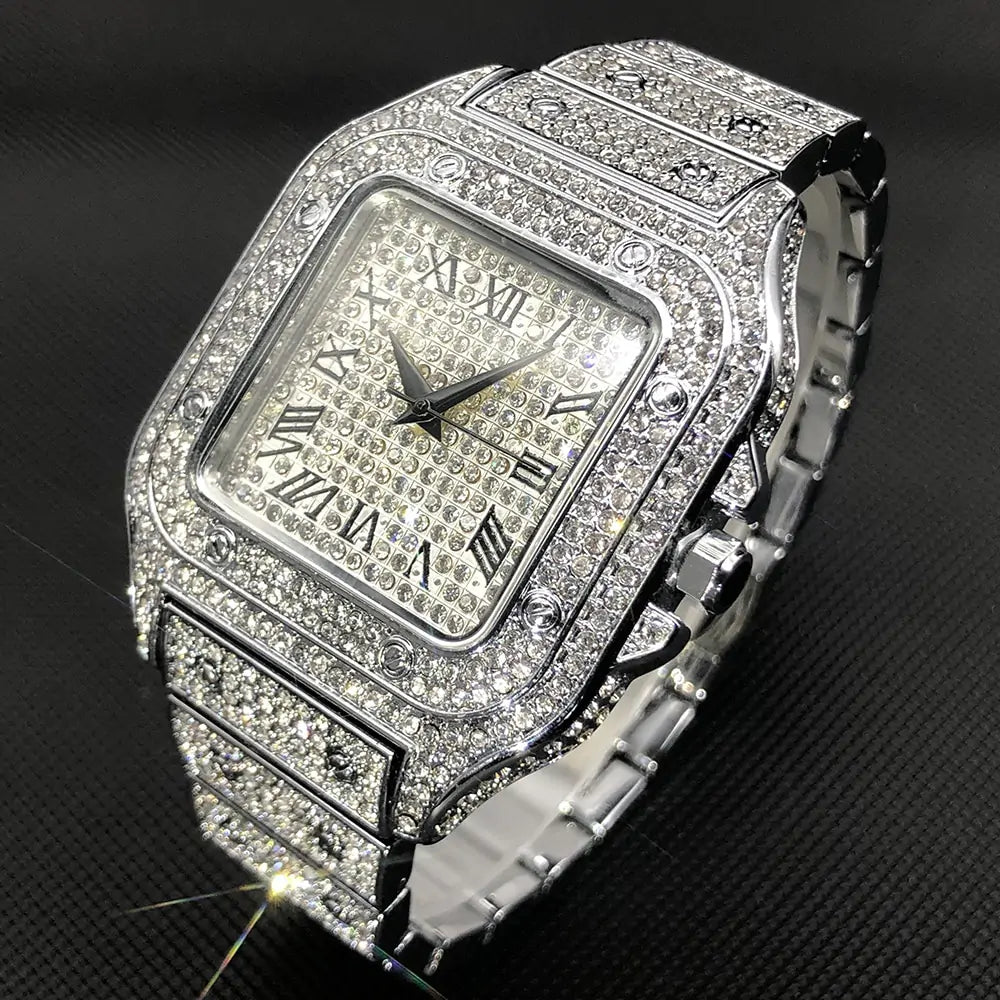 OMNI™ Waterproof Full Diamond Men's Watch