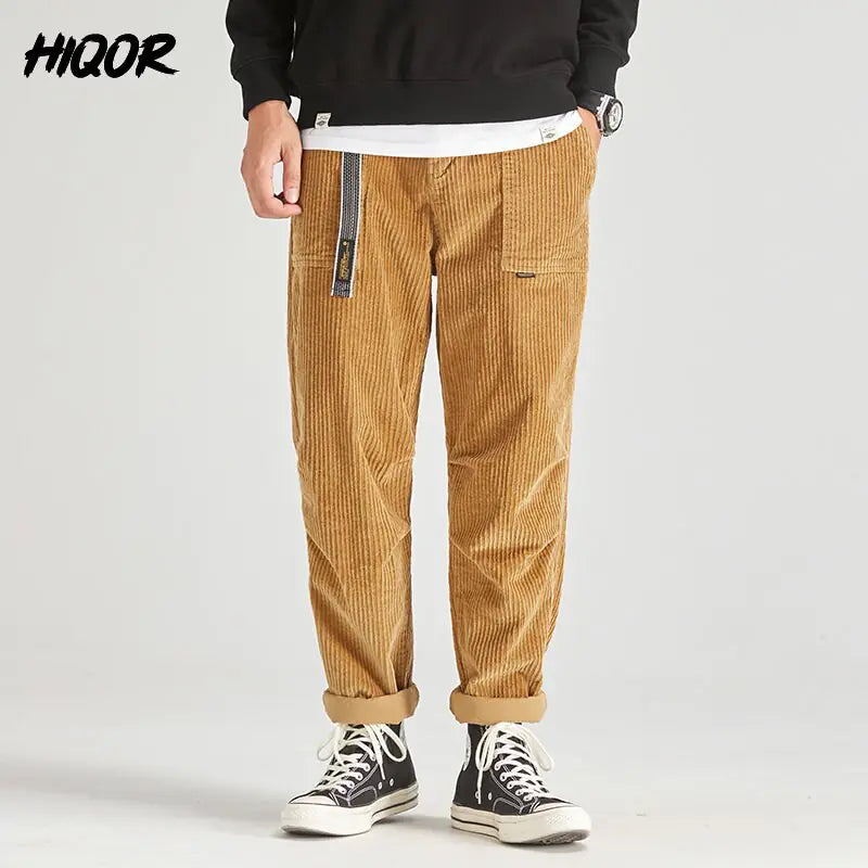 OMNI™ Casual Loose Corduroy Male Cargo Pants