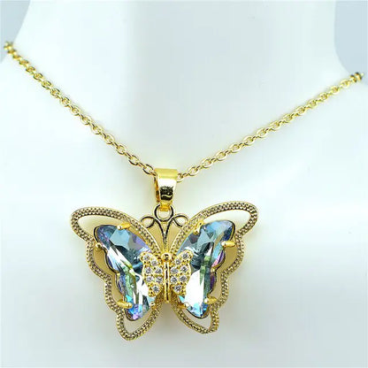 OMNI™ Crystal Glass Butterfly Necklace