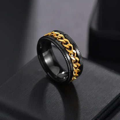 OMNI™ Titanium Stainless Steel Men's Rotating Ring