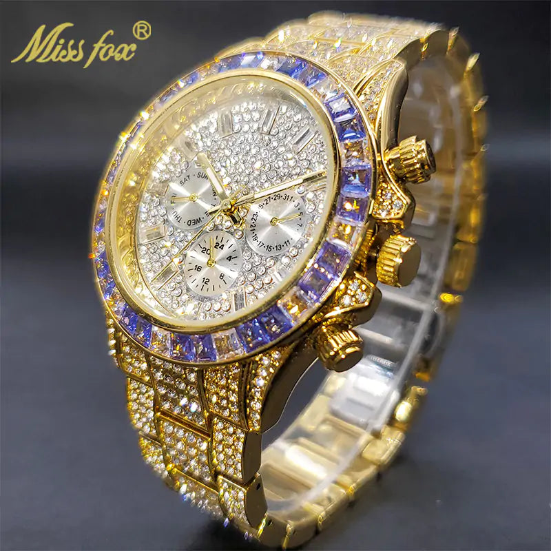 OMNI™ Waterproof Stainless Steel Luxury Gold Men's Watch