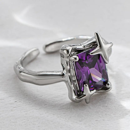 OMNI™ Purple Square Zirconia Ring