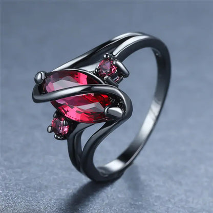 OMNI™ Red Oval Crystal Ring