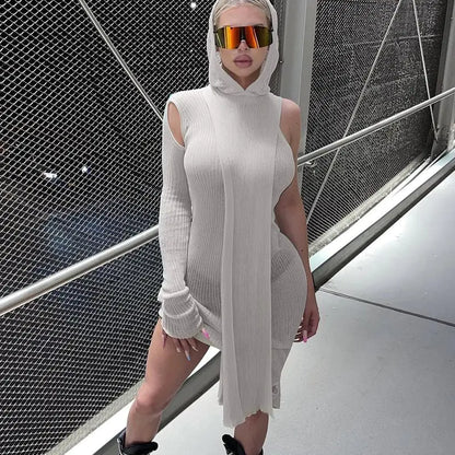 OMNI™ One Sleeve Knit Tight Dress