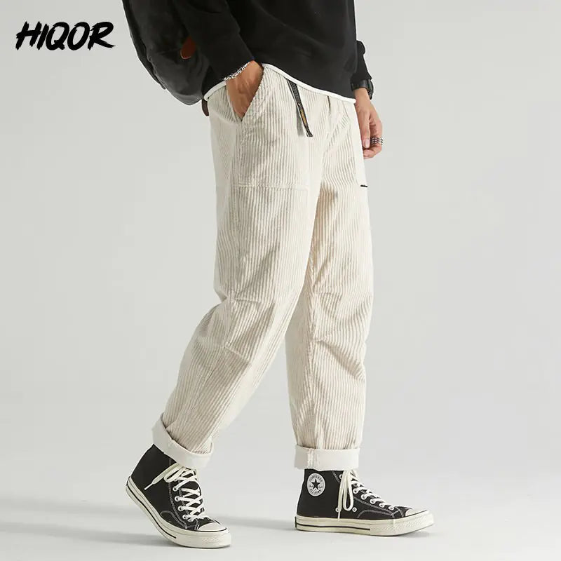 OMNI™ Casual Loose Corduroy Male Cargo Pants