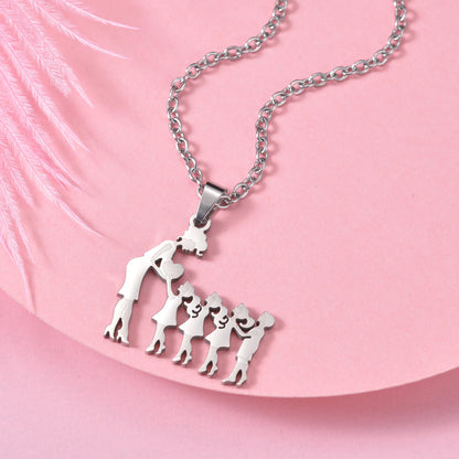 OMNI™ Family Silver Pendant Necklace