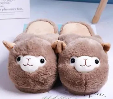 OMNI™ Fluffy Alpaca Plush Slippers