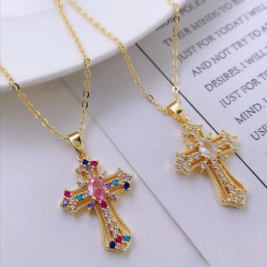 OMNI™ Luxury Zircon Cross Pendant Necklace