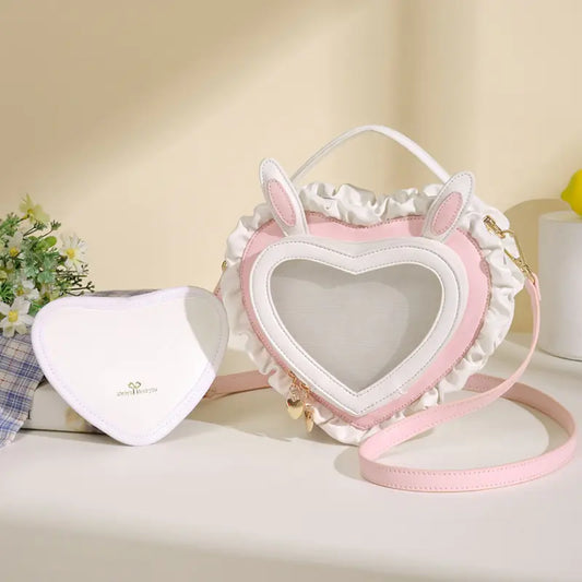 OMNI™ Bunny Ears Heart Shaped Shoulder Bag