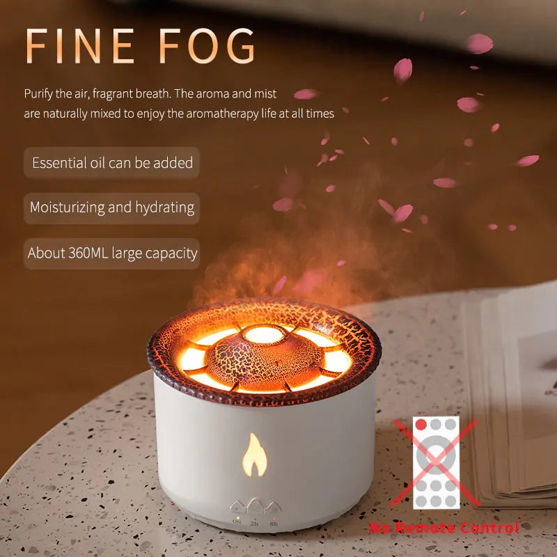 OMNI™ Essential Oil Diffuser and Air Humidifier with Smoke Ring Night Lamp