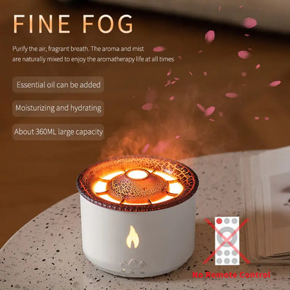 OMNI™ Essential Oil Diffuser and Air Humidifier with Smoke Ring Night Lamp